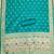 teal zari woven banarasi dress materials