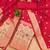 red zari woven banarasi dress materials