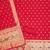 red zari woven banarasi dress materials