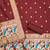 maroon zari woven banarasi dress materials