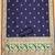 navy blue zari woven banarasi dress materials