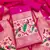 pink zari woven banarasi dress materials