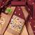 maroon zari woven banarasi dress materials