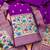 purple zari woven banarasi dress materials
