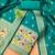 teal zari woven banarasi dress materials