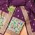 wine zari woven banarasi dress materials
