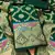 green zari woven banarasi dress materials