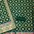 green zari woven banarasi dress materials