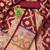 maroon zari woven banarasi dress materials