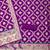 purple zari woven banarasi dress materials