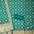 teal zari woven banarasi dress materials