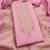 light baby pink zari woven banarasi dress materials
