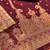 maroon zari woven banarasi dress materials