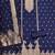 navy blue zari woven banarasi dress materials