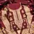 maroon zari woven banarasi dress materials