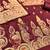 maroon zari woven banarasi dress materials