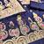 navy blue zari woven banarasi dress materials