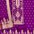 purple zari woven banarasi dress materials