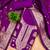 purple zari woven banarasi dress materials