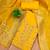 yellow zari woven banarasi dress materials