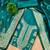 teal zari woven banarasi dress materials
