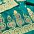 teal zari woven banarasi dress materials