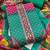 teal chinon pakistani pattern dress material