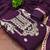 women's purple georgette salwar suit dress material with golden thread embroidery