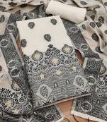 black zari woven banarasi dress materials