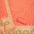 orange zari woven banarasi dress materials
