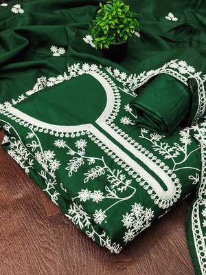green jalpari silk salwar suit dress material 2