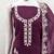 wine chanderi silk salwar suit dress material for women