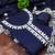 navy blue chanderi silk salwar suit dress material for women