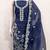 navy blue chanderi silk salwar suit dress material for women