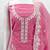 pink chanderi silk salwar suit dress material for women