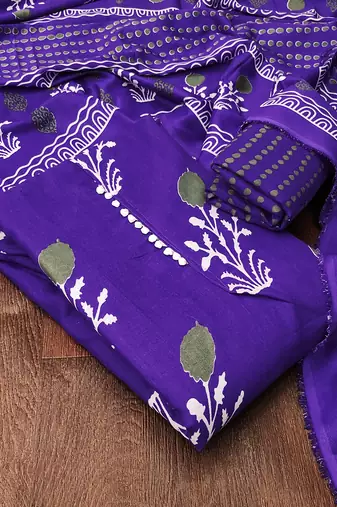 purple cotton salwar suit dress material