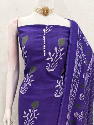 purple cotton salwar suit dress material 4