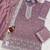 Lavender embroidered gold crush semi-stitched palazzo style salwar suit