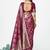Wine magenta premium zari weaving designer art silk saree
