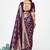 Royal purple traditional soft art silk zari weaving saree
