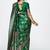 Emerald green banarasi art silk saree with intricate zari work
