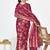 Rose pink banarasi art silk saree with antique zari border