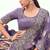 purple tissue silk blend jacquard woven with embroidered border saree with blouse