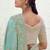sky blue tissue silk blend jacquard woven with embroidered border saree with blouse
