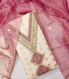women rani pink salwar suit dress material