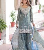Fendy designer readymade top-sharara-dupatta collections