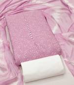 pink cotton printed salwar suit dress material for women | unstitched ethnic wear