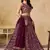 Maroon Georgette Sequins work and Thread Embroidery work indian latest design marriage lehenga choli