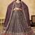 Light Purple Georgette Sequins work and Thread Embroidery work indian latest design bridal lehenga choli