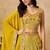 Yellow Georgette Sequins work and Thread Embroidery work indian latest design bollywood lehenga choli